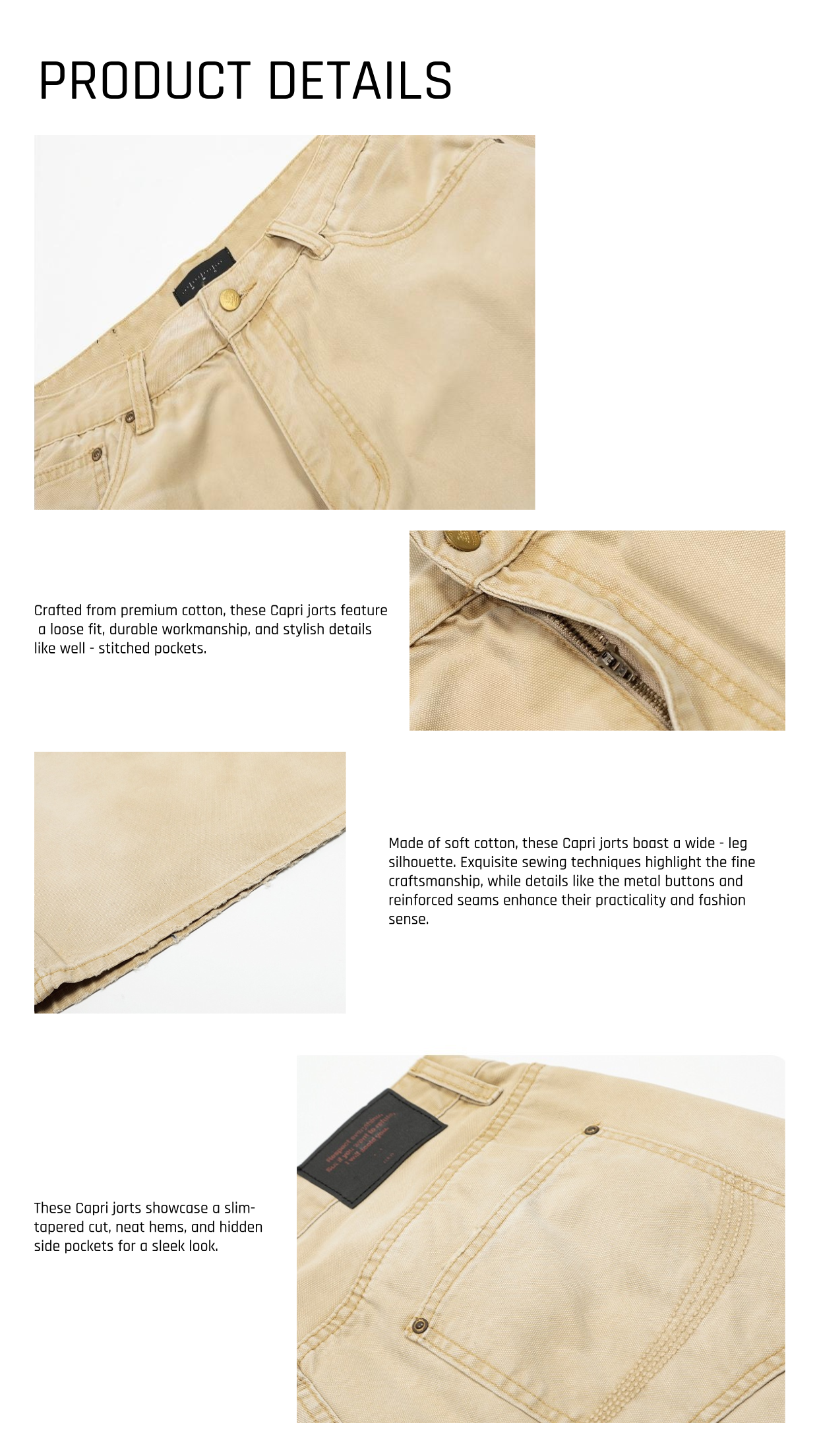 CAPRI JORTS | KHAKI