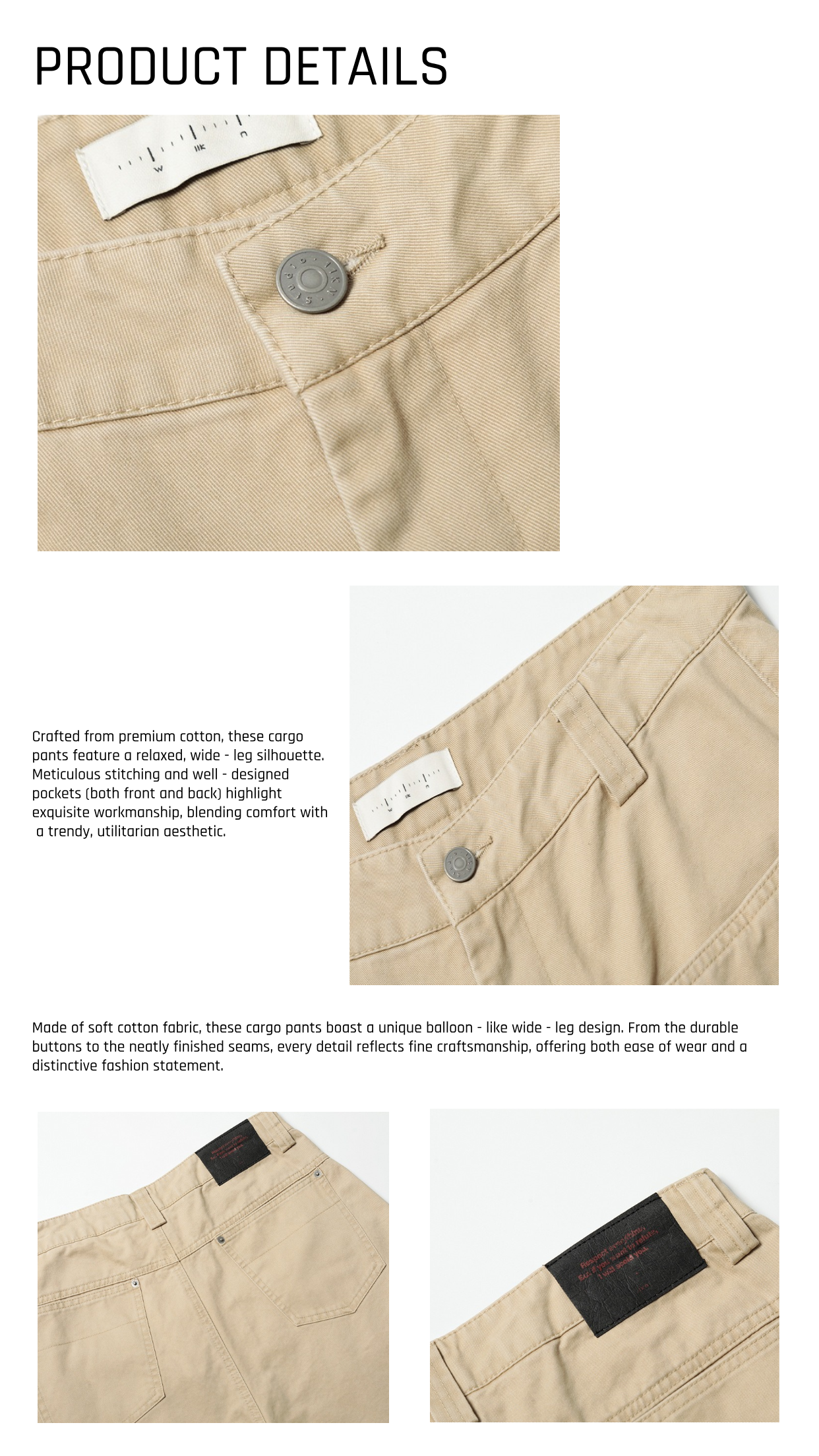 CARGO PANTS | KHAKI