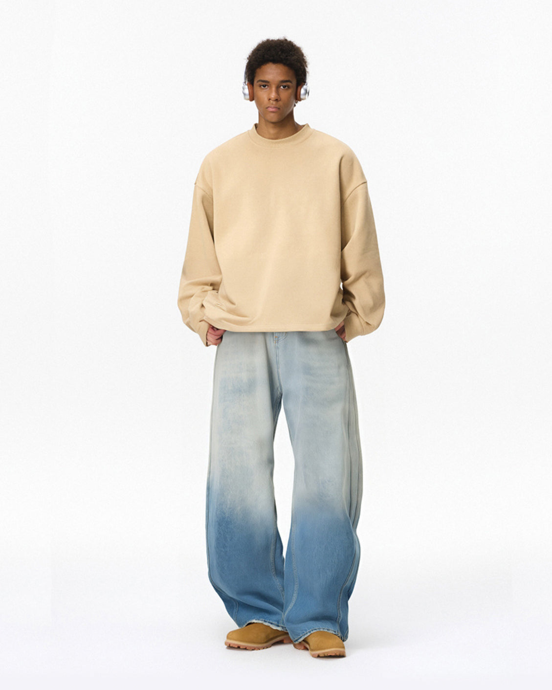 BARREL-LEG JEANS|GRADIENT