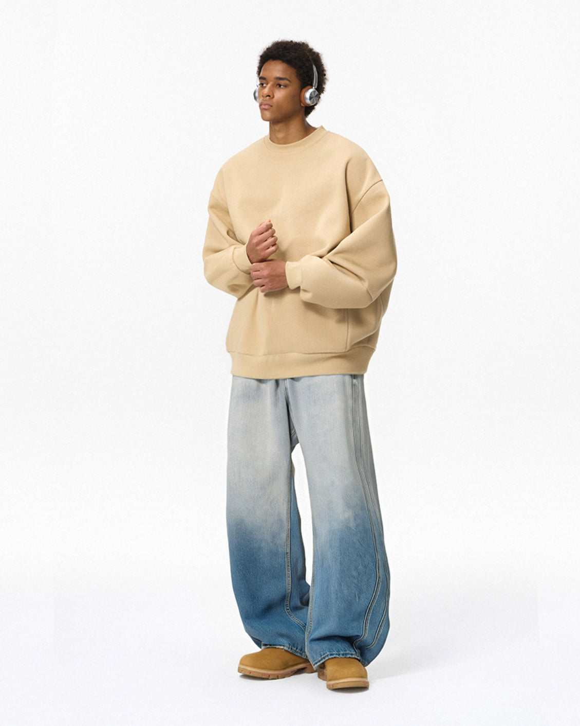 BARREL-LEG JEANS|GRADIENT