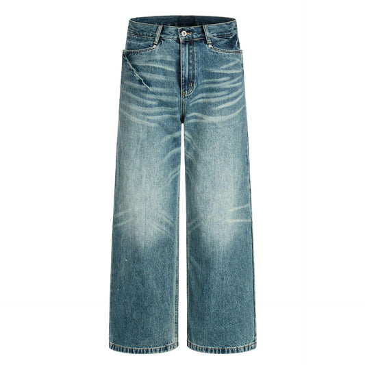 WASHED STRAIGHT JEANS