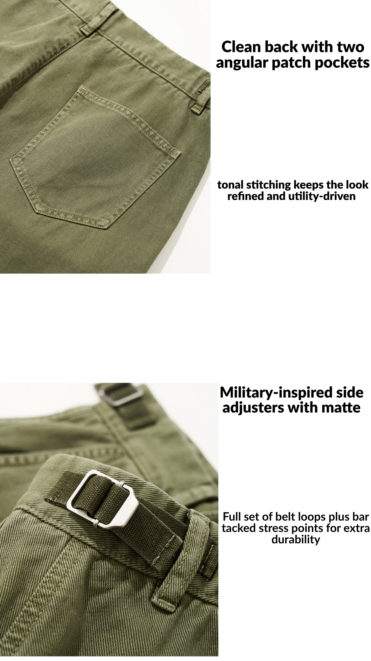 Men's Loose Fit Cargo Pants Green - Casual Cargo Trousers & Mens Clothing