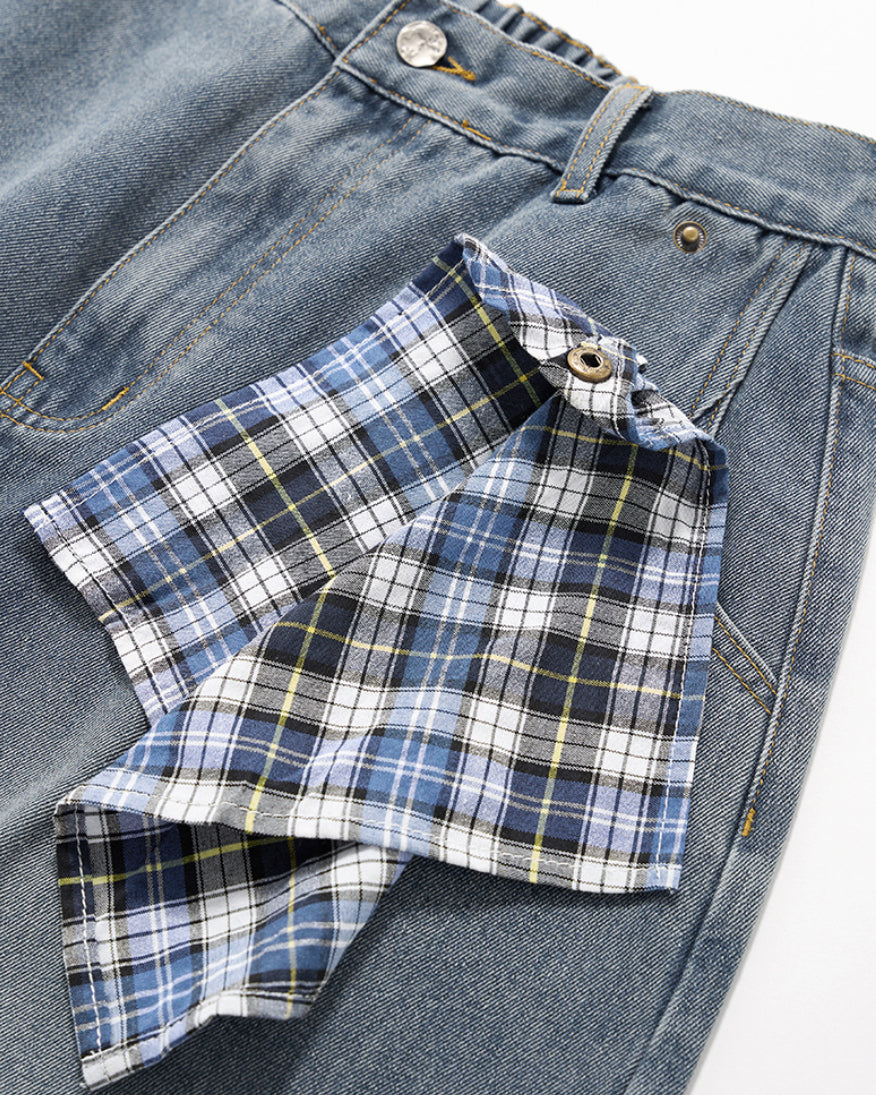 BARREL-LEG JEANS｜SCARF